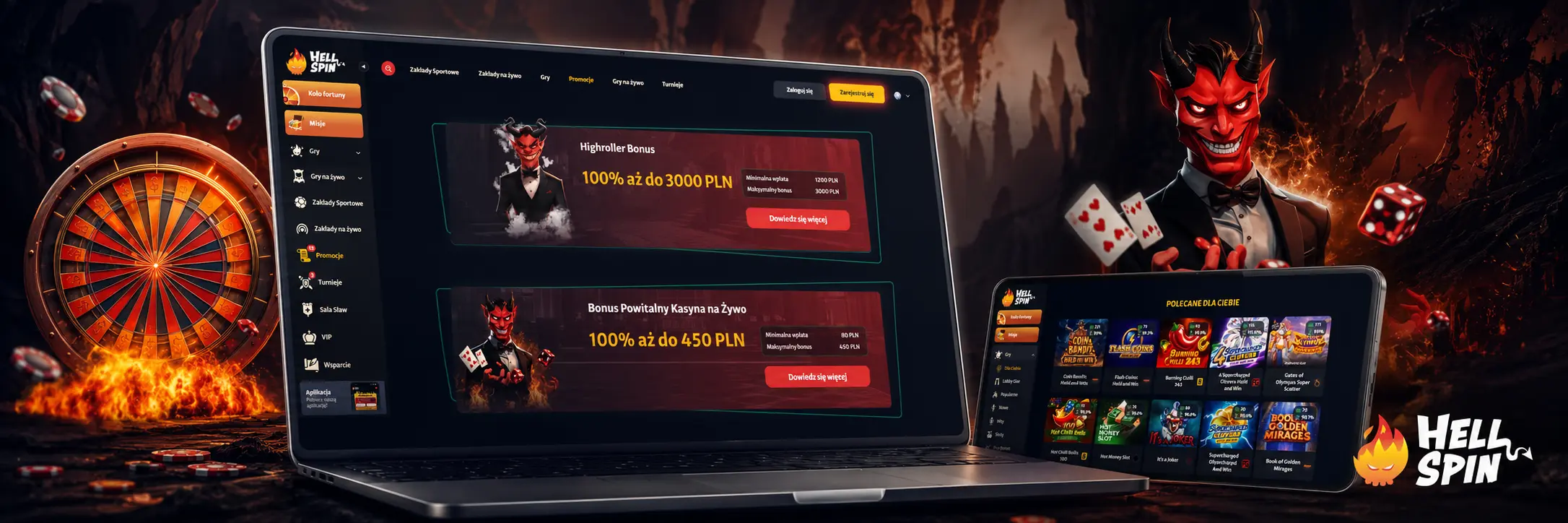 Cotygodniowe promocje i nagrody HellSpin